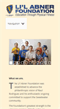 Mobile Screenshot of lilabnerfoundation.com